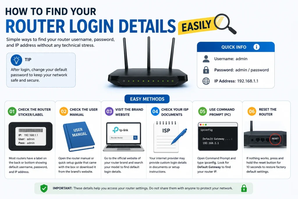 How To Find Your Router Login Details Easily