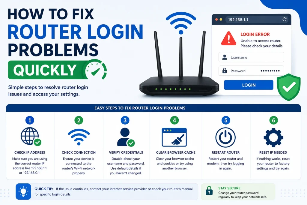 How To Fix Router Login Problems Quickly