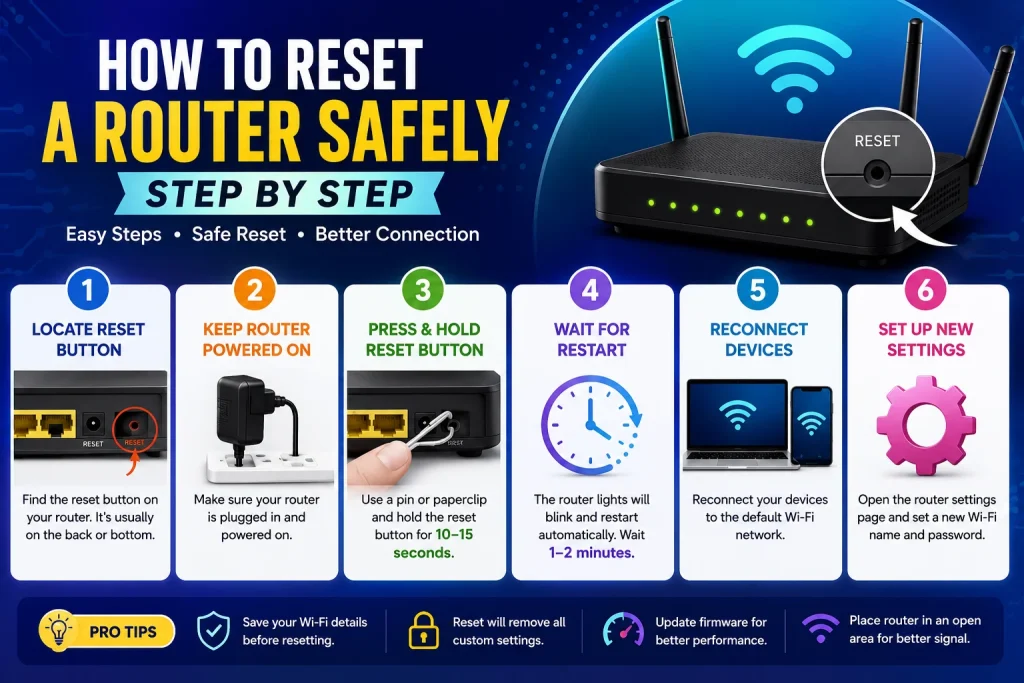 How To Reset a Router Safely Step by Step
